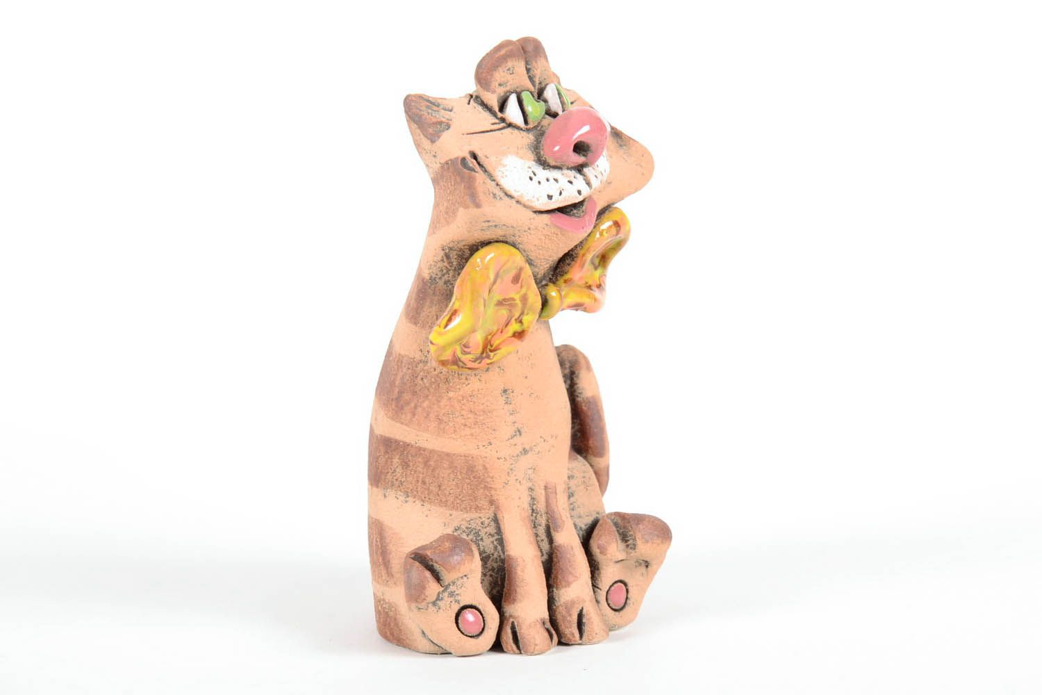 Hucha de cerámica dandi del gato foto 5