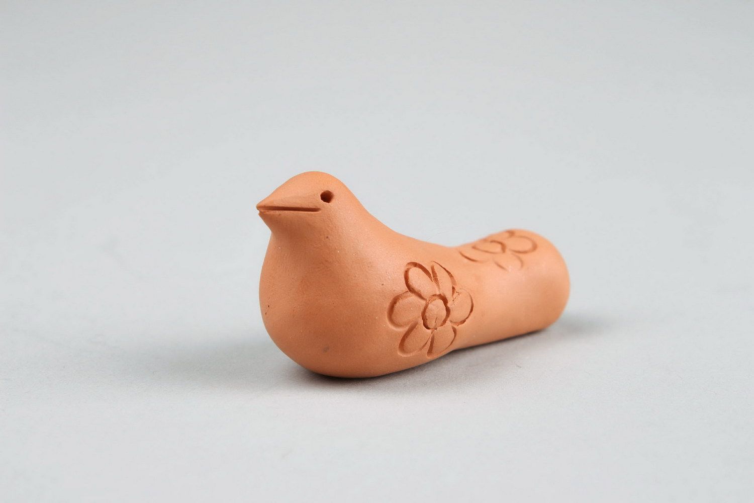 Ceramic tin whistle Bird, musical instrument and children's toy photo 2