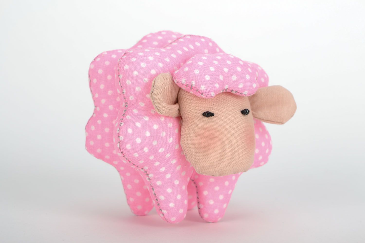 Мягкая игрушка Розовая овечка фото 3