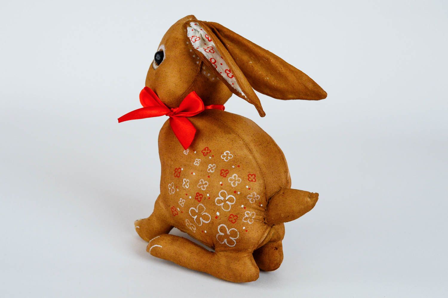 Мягкая игрушка кролик ручной работы авторская ароматизированная с росписью фото 4