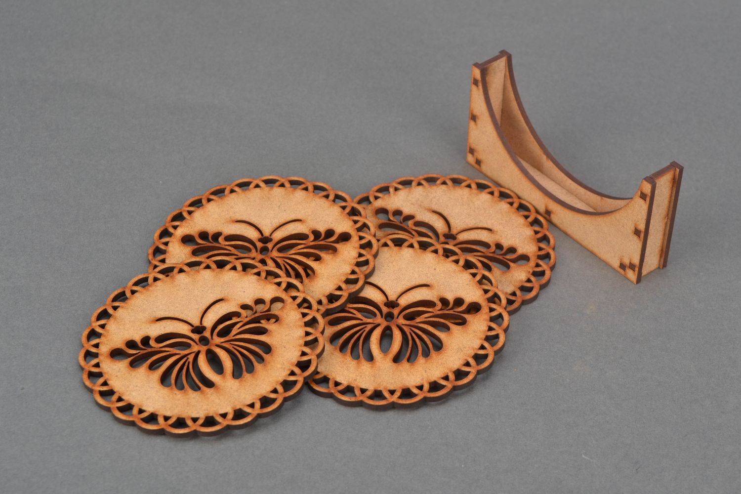 Wooden blank coasters photo 3