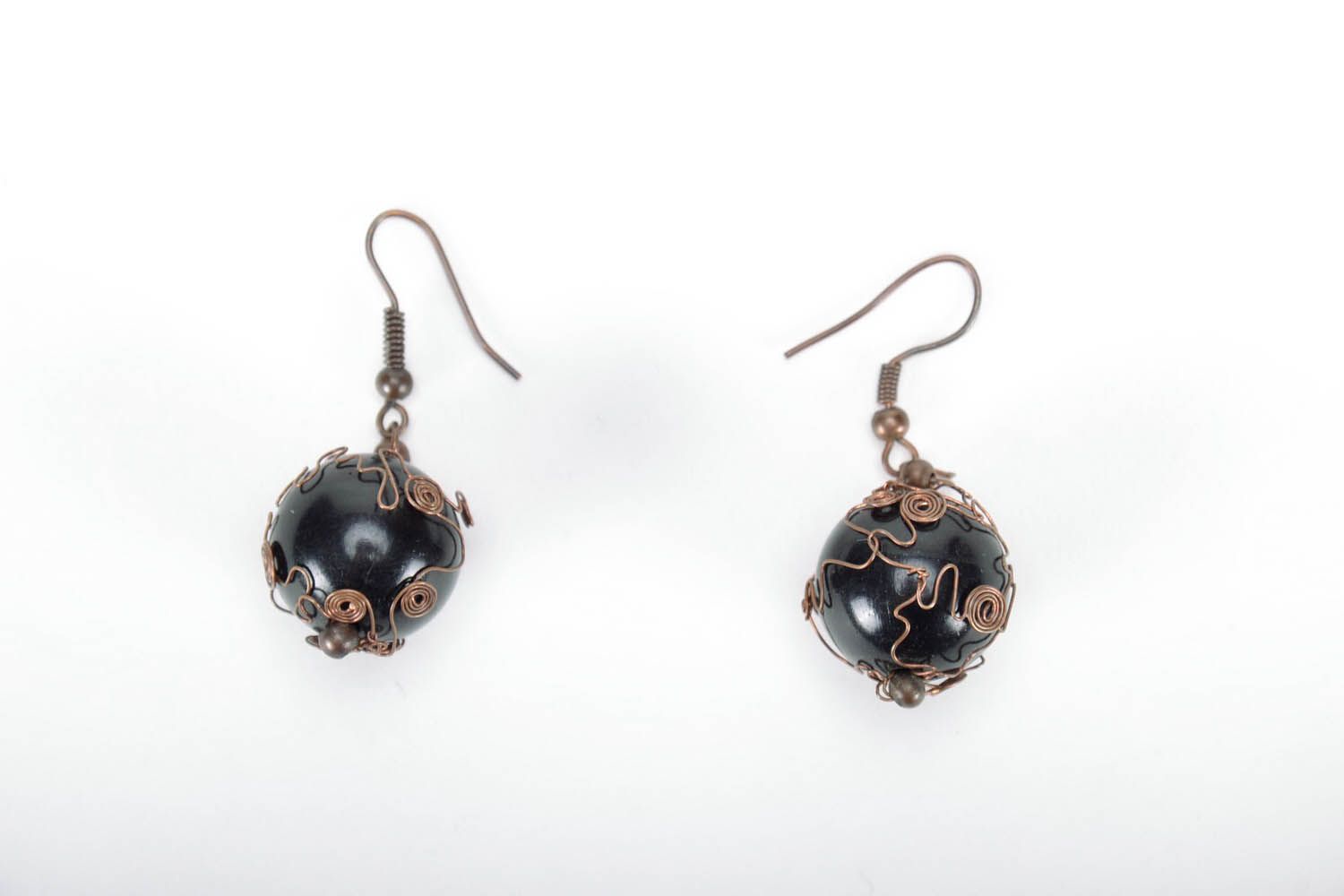 Copper earrings  photo 3