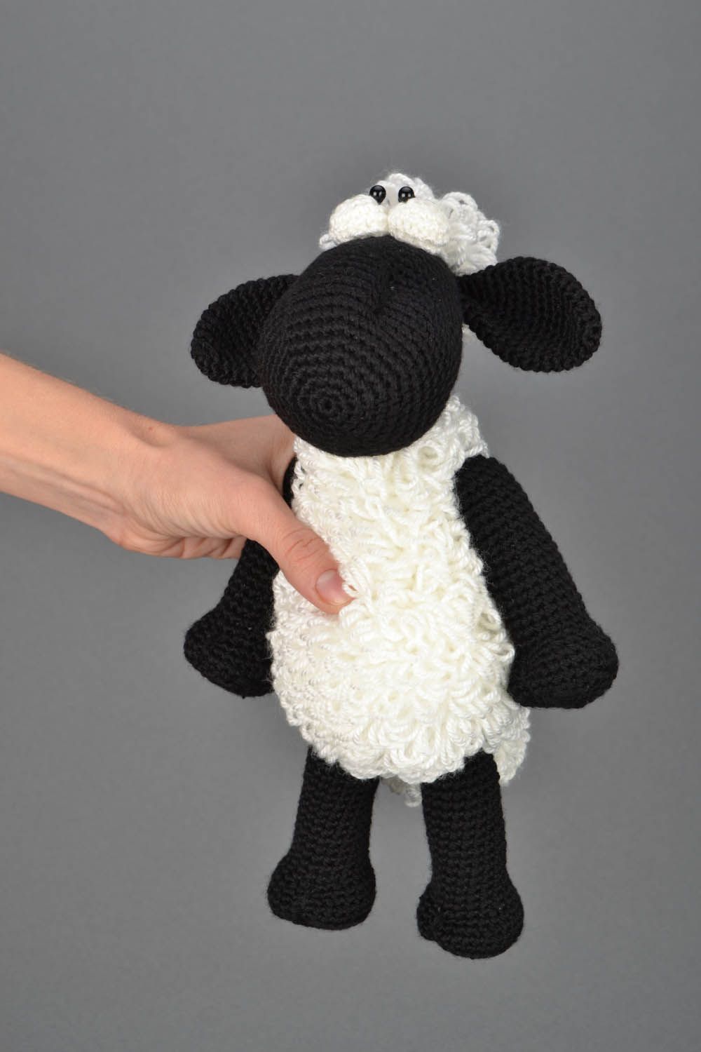 Jouet tricoté au crochet Mouton fait main  photo 2