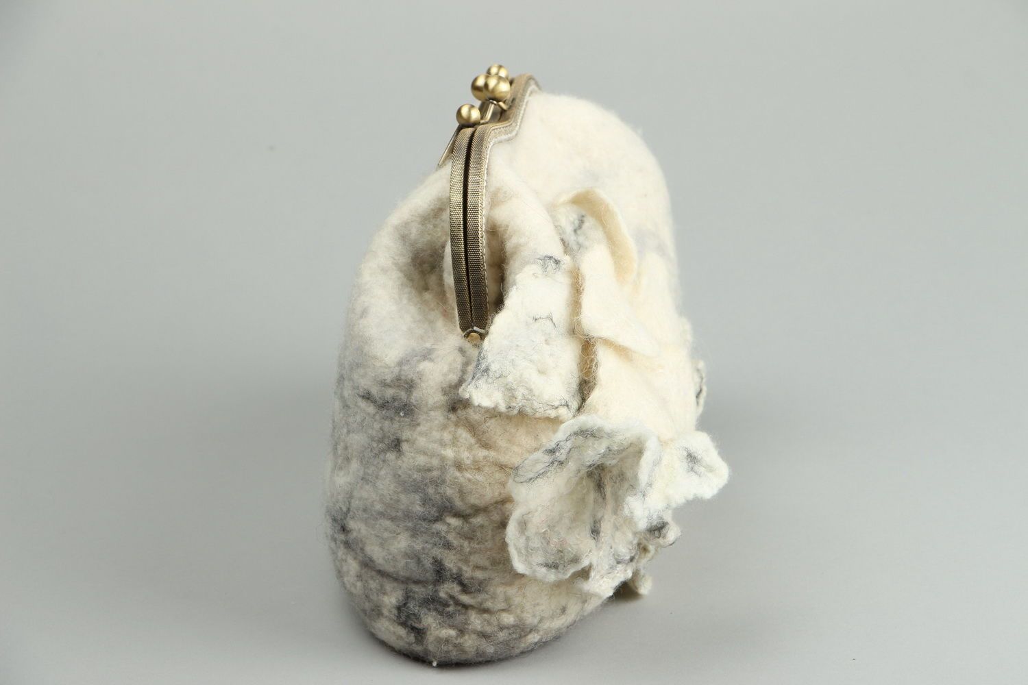 Bag made of felt wool Northern Lights photo 2