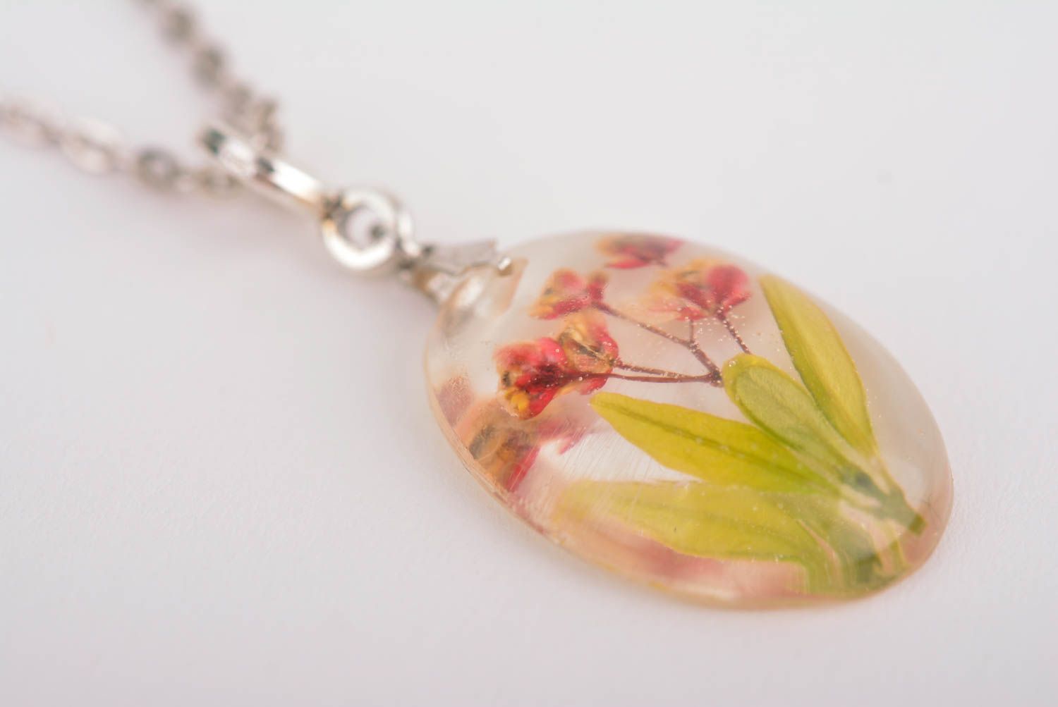 Handmade pendant unusual pendant for girls designer jewelry epoxy accessory photo 4