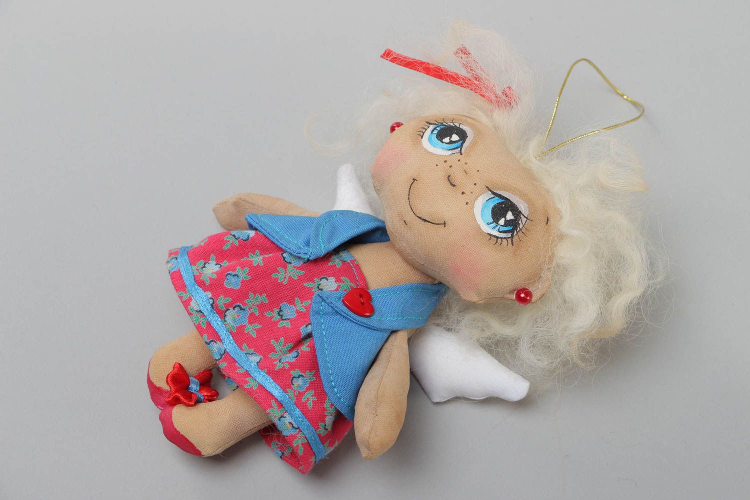 Kleine künstlerische kuschelige Puppe für Interieur und Kind mit Aroma foto 2
