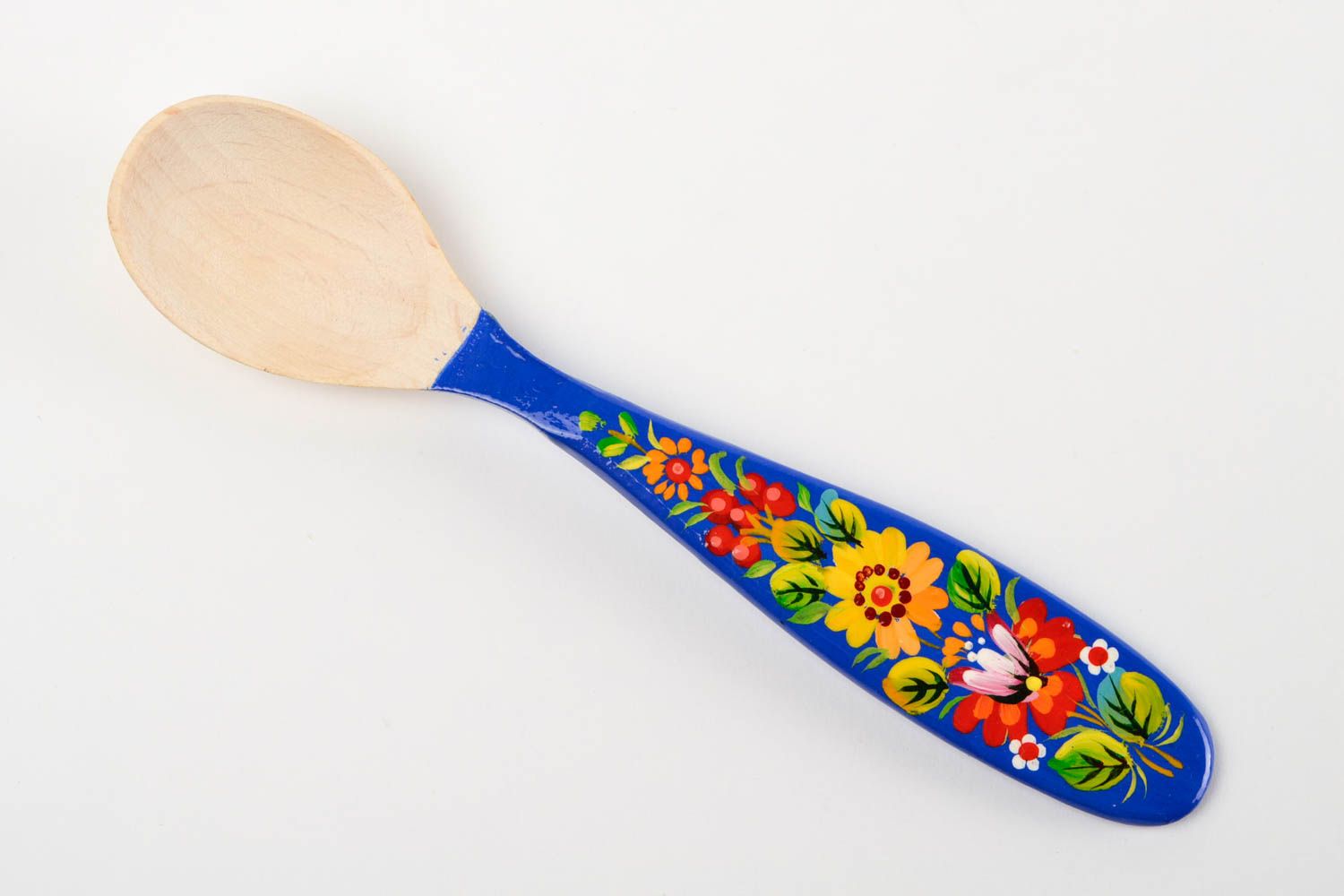Handmade painted wooden spoon kitchen utensils cooking tools kitchen design photo 3
