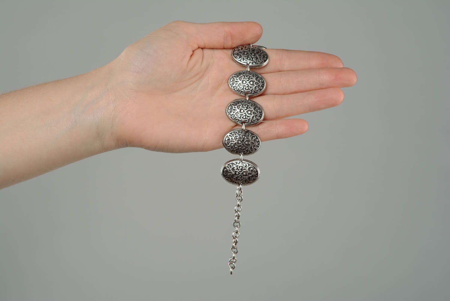 Metal bracelet Byzantine photo 3