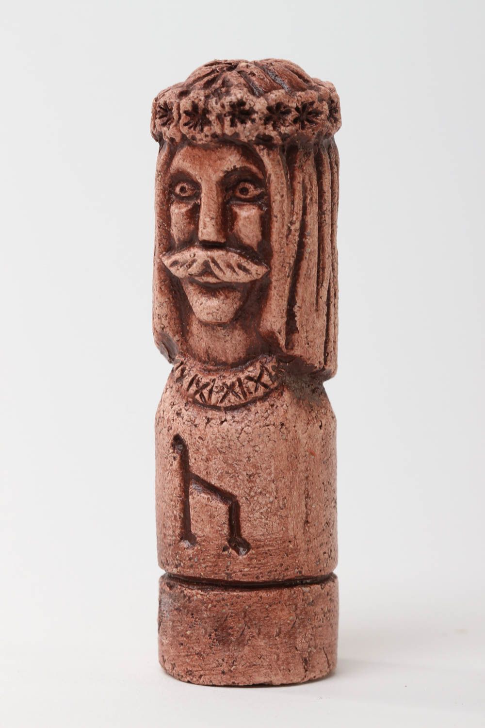Figura de arcilla decoración de hogar artesanal original amuleto de casa eslavo foto 2