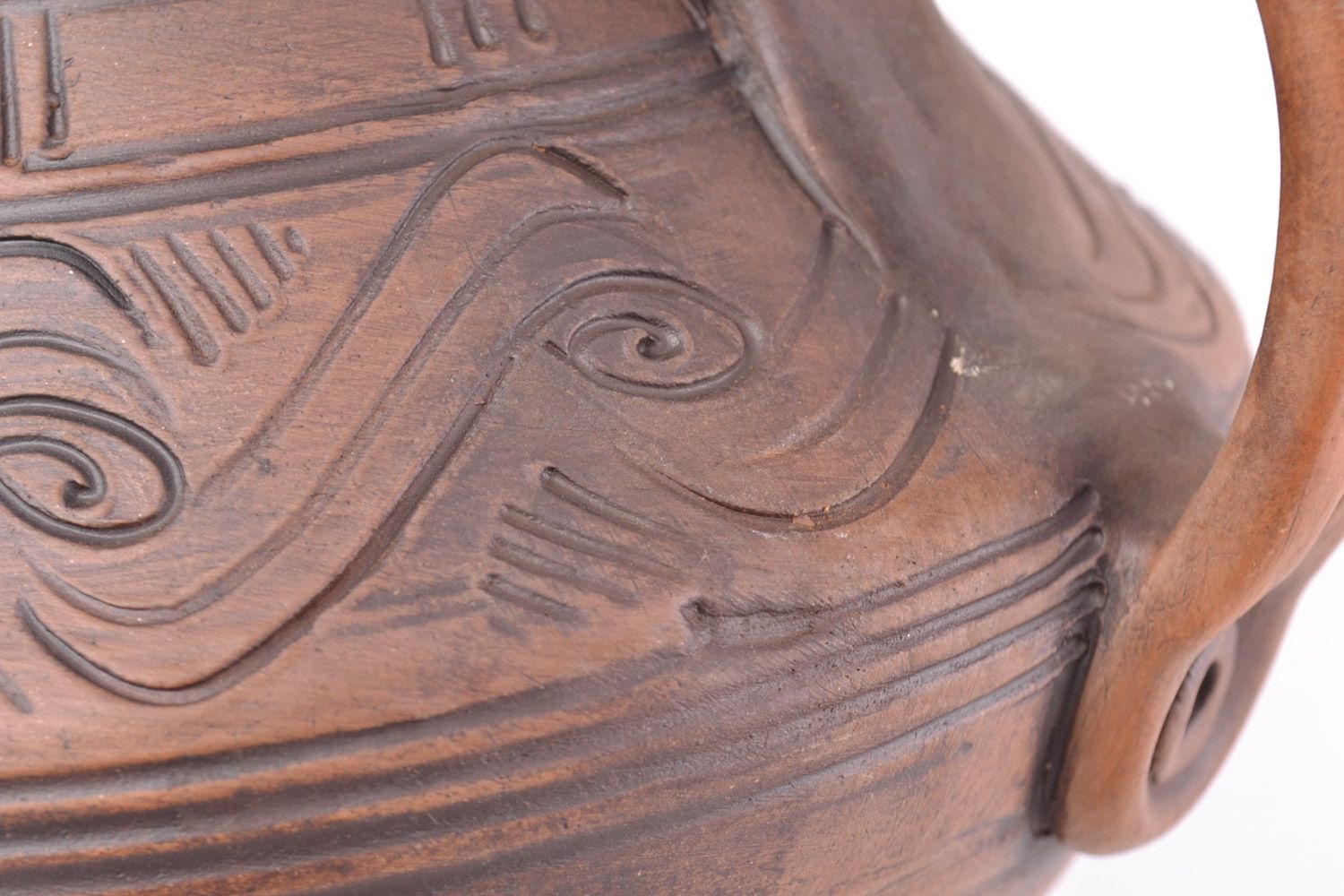 Beautiful handmade ceramic teapot with lid for 700 ml photo 5