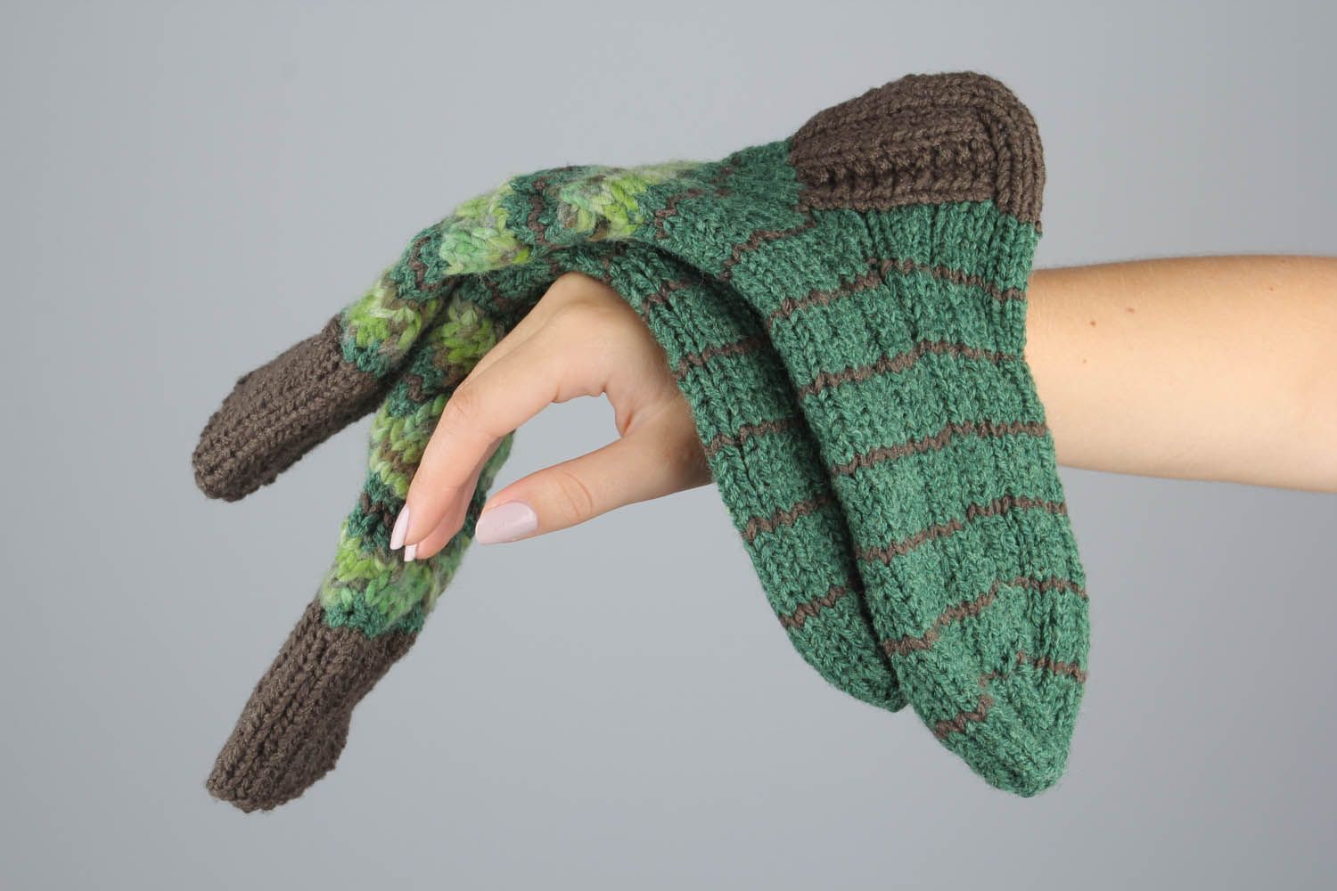 Meias mornas de malha tricotadas de fios de lã e de mescla de lã para inverno foto 5