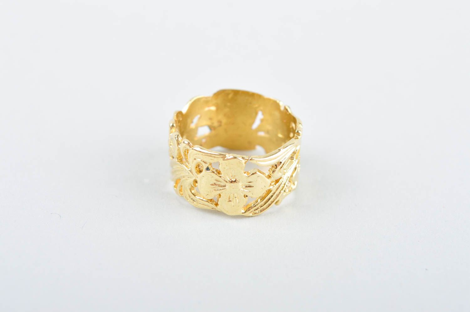 Украшение из металла кольцо ручной работы женский перстень модное кольцо фото 2