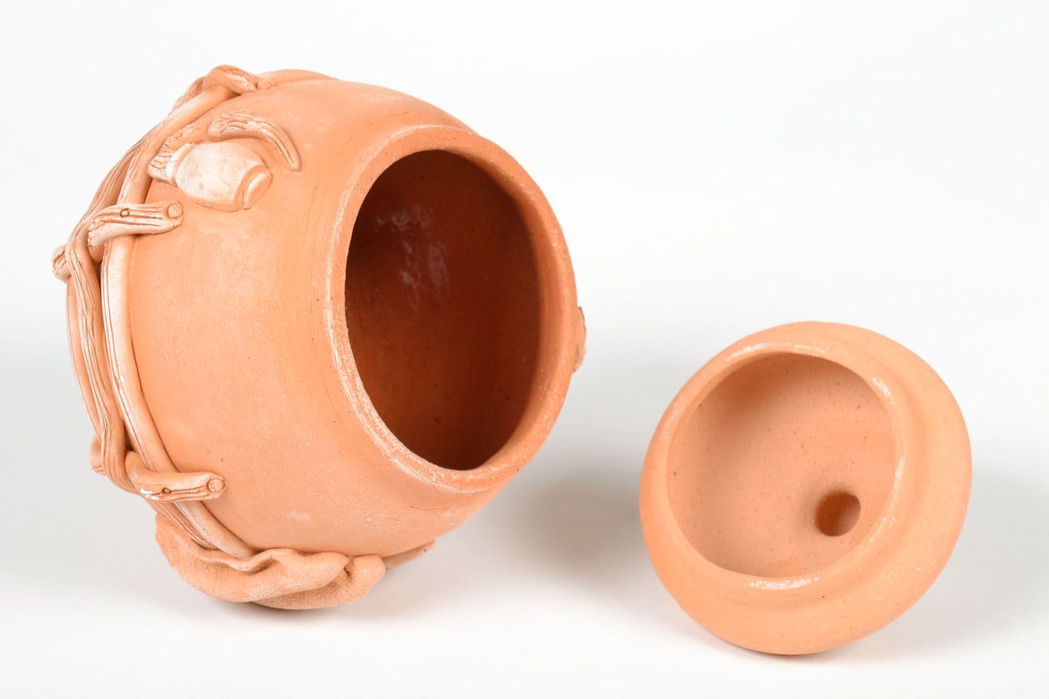 Pote de cerámica para productos áridos foto 3