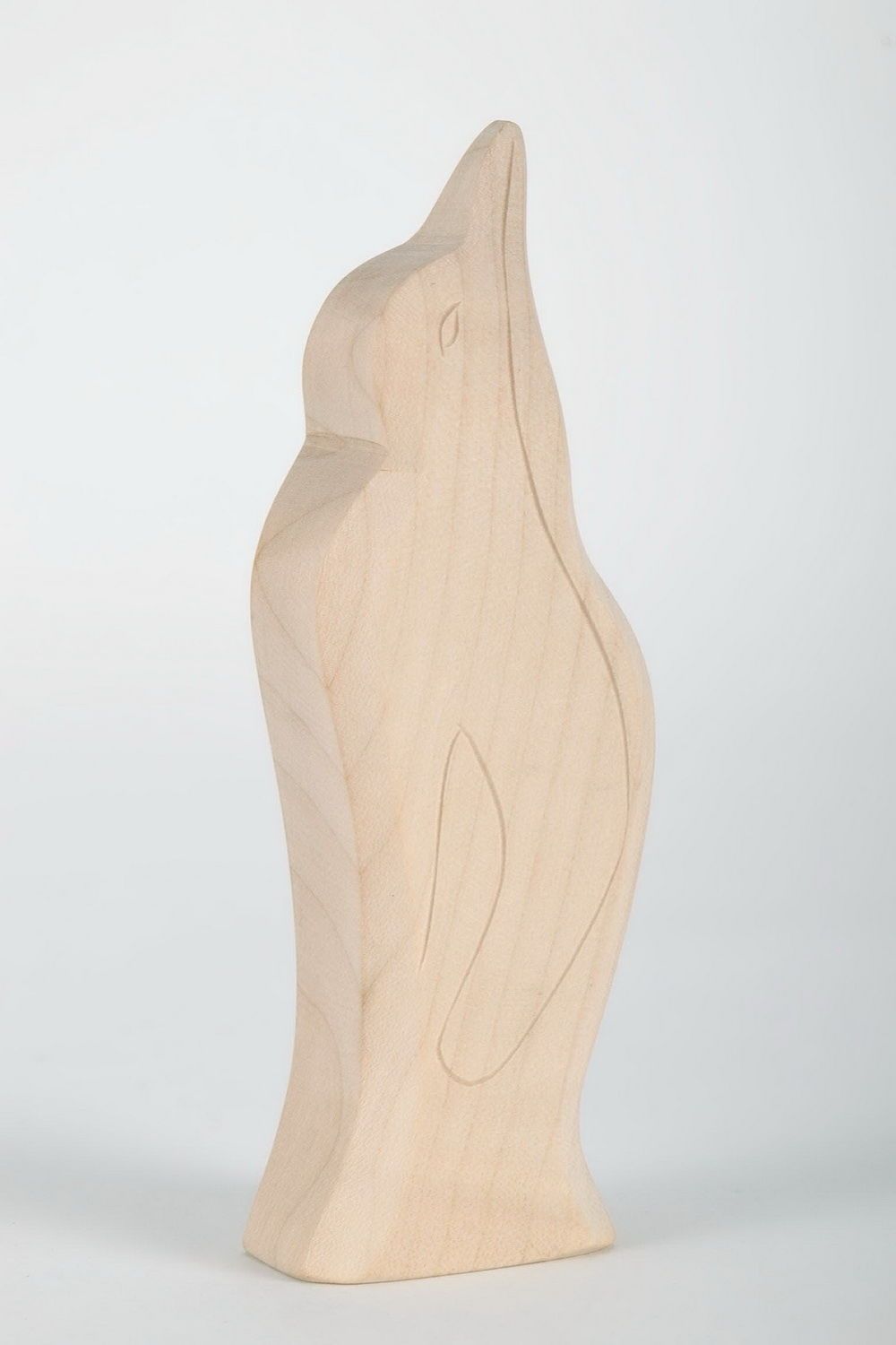 Statuette cut from wood Penguin photo 4