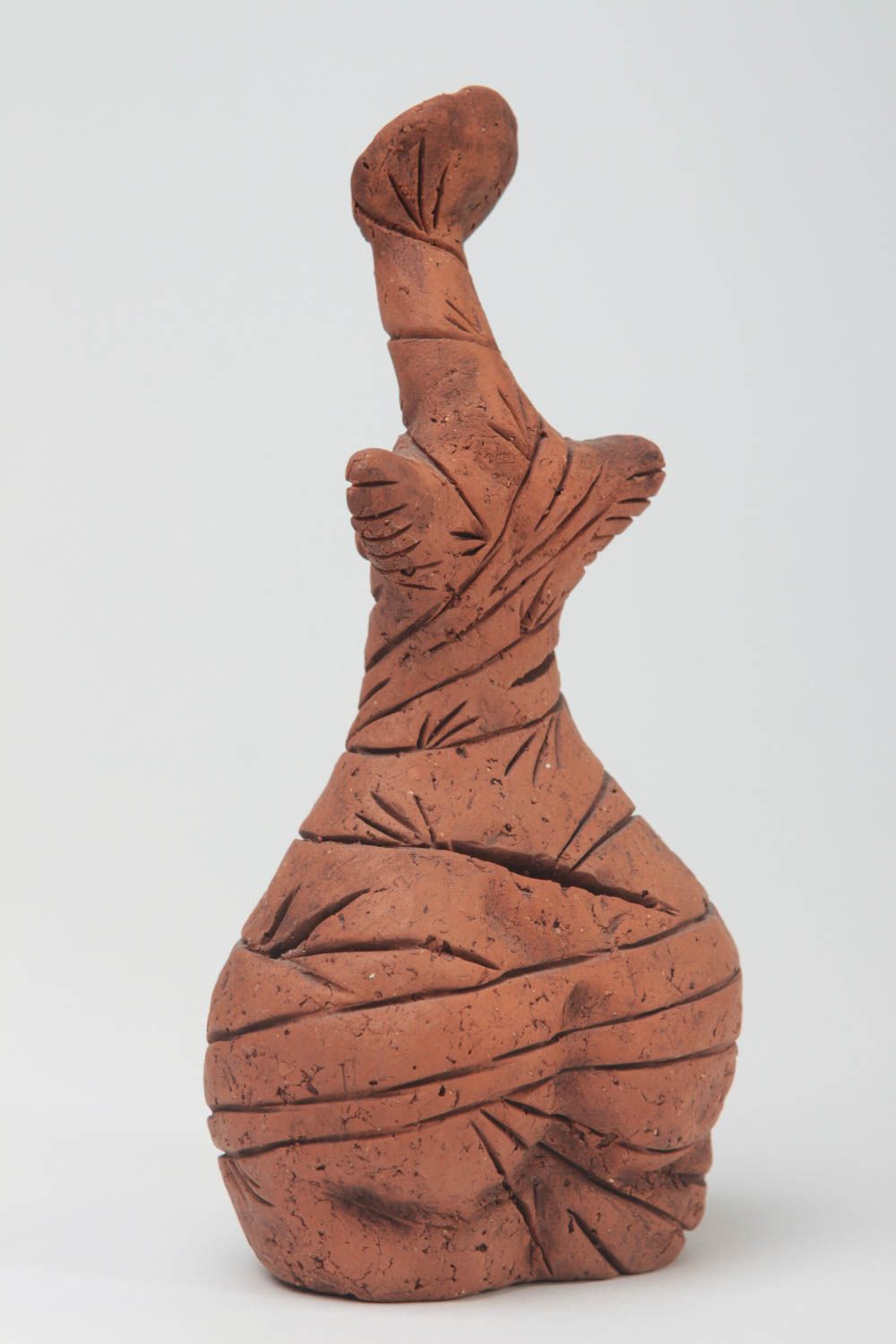 Статуэтка ручной работы глиняная статуэтка декоративная глиняная фигурка Девушка фото 4