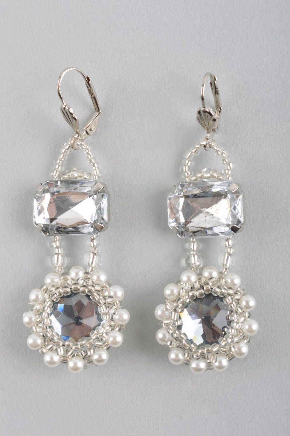 Handmade jewellery fashion earrings dangling earrings designer accessories photo 3