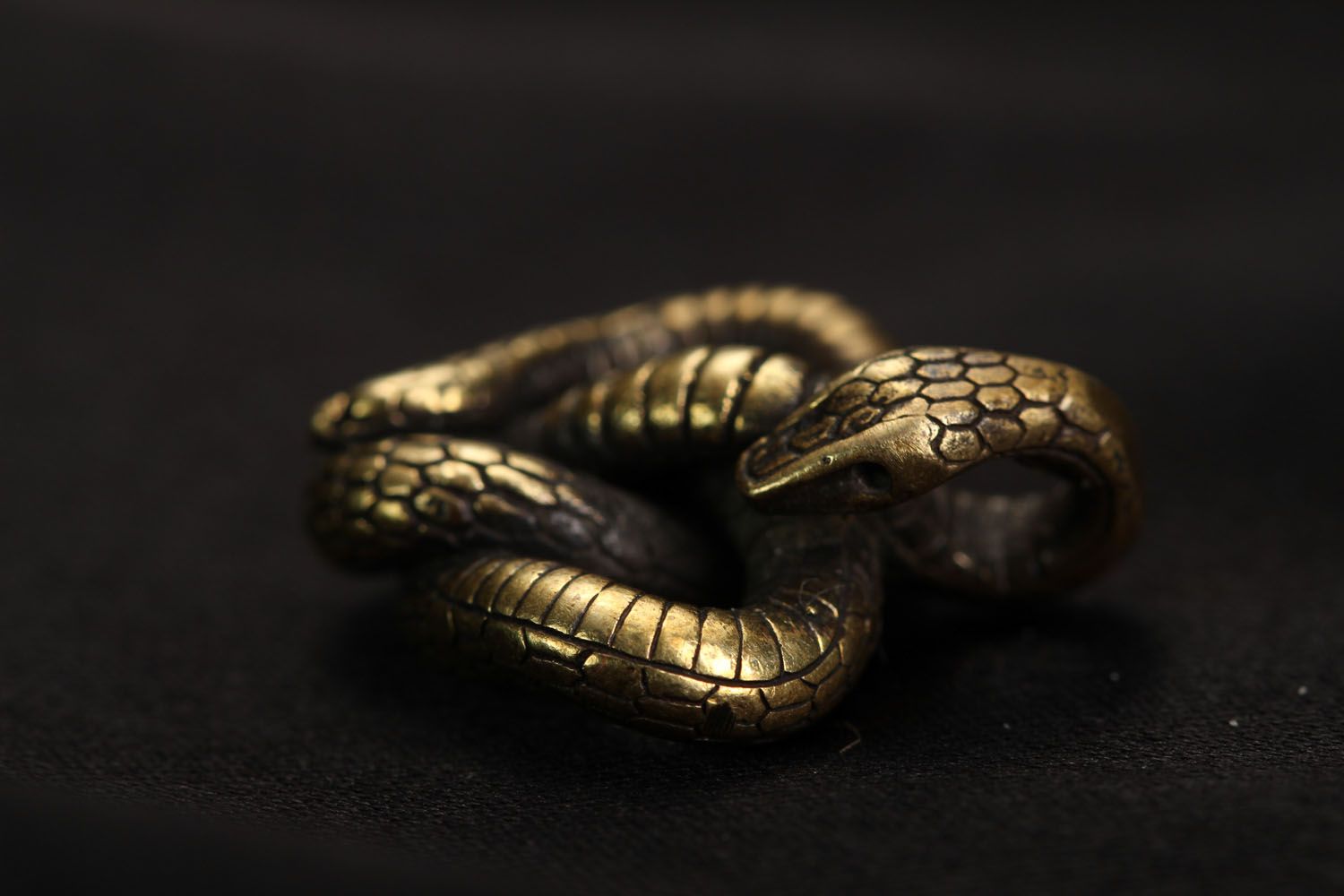 Bronze pendant Snake photo 3