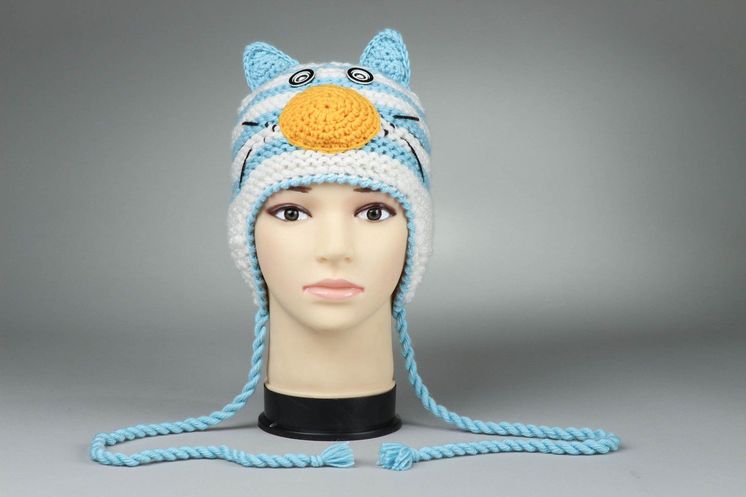 Knitted hat Matroskin cat photo 2