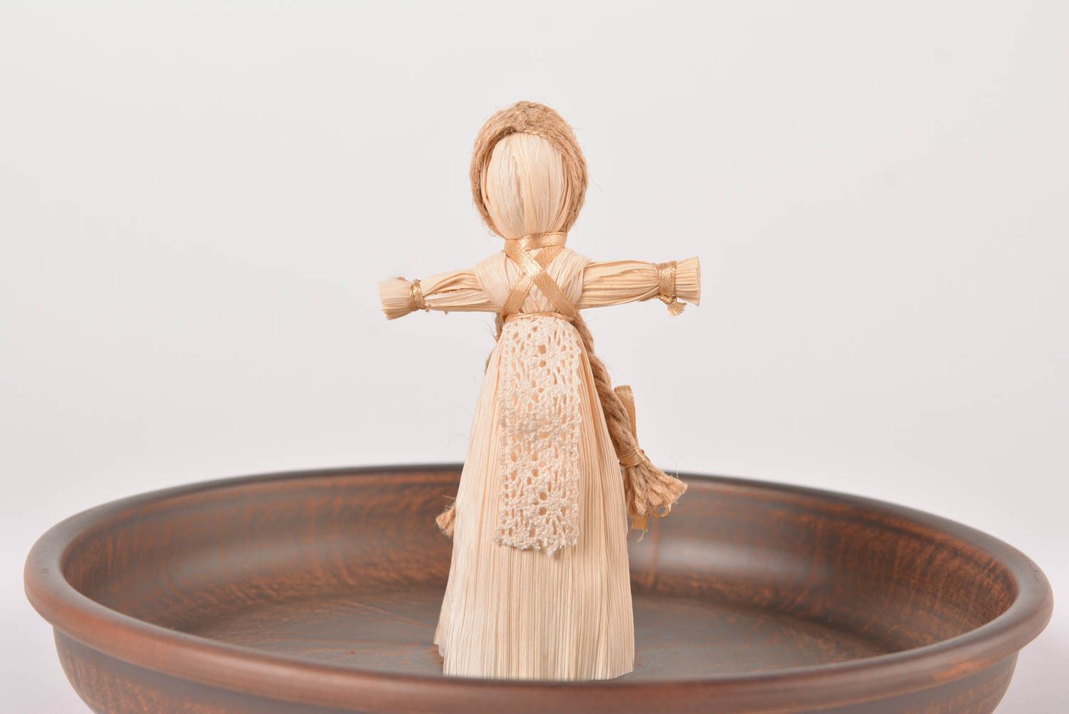 Игрушка из соломы хэнд мэйд славянский оберег кукла из соломы Панночка фото 1