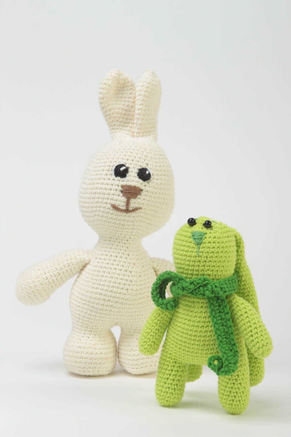Beautiful handmade soft toy crochet toy 2 pieces best toys for kids gift ideas photo 2
