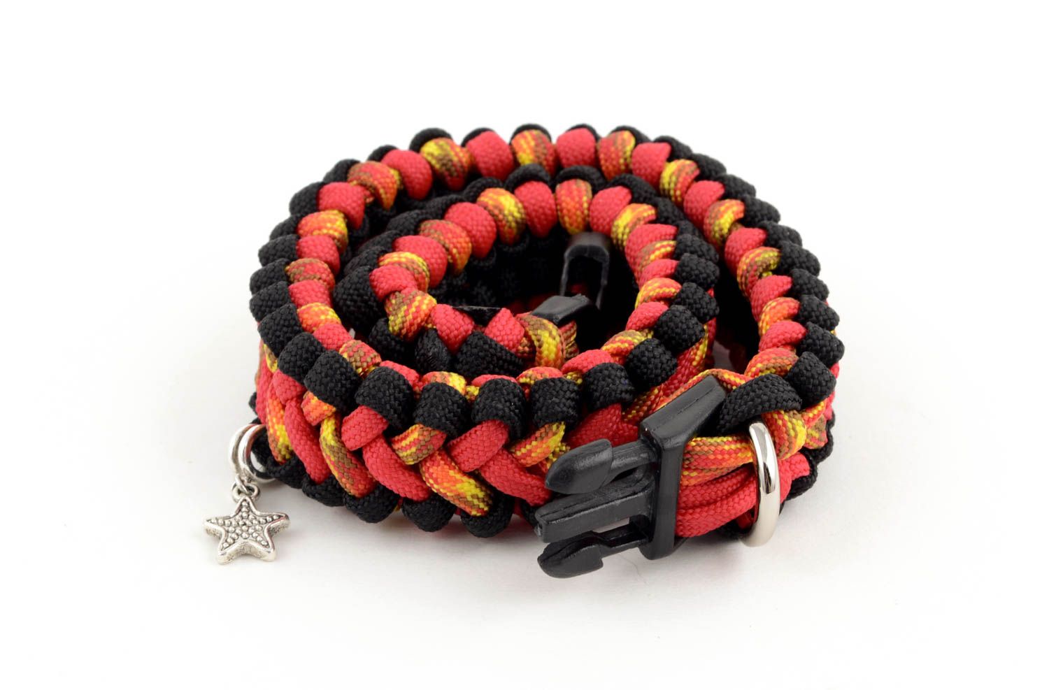 Handmade luxus Hundehalsband exklusives Hundezubehör Halsband für Hunde grell foto 5