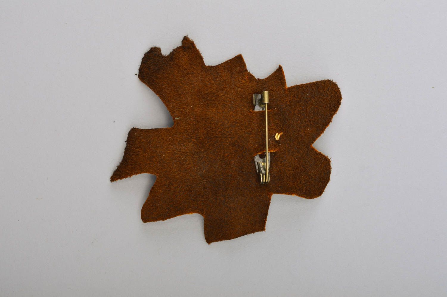 Handmade brooch designer brooch unusual brooch leather accessory gift for girls photo 4