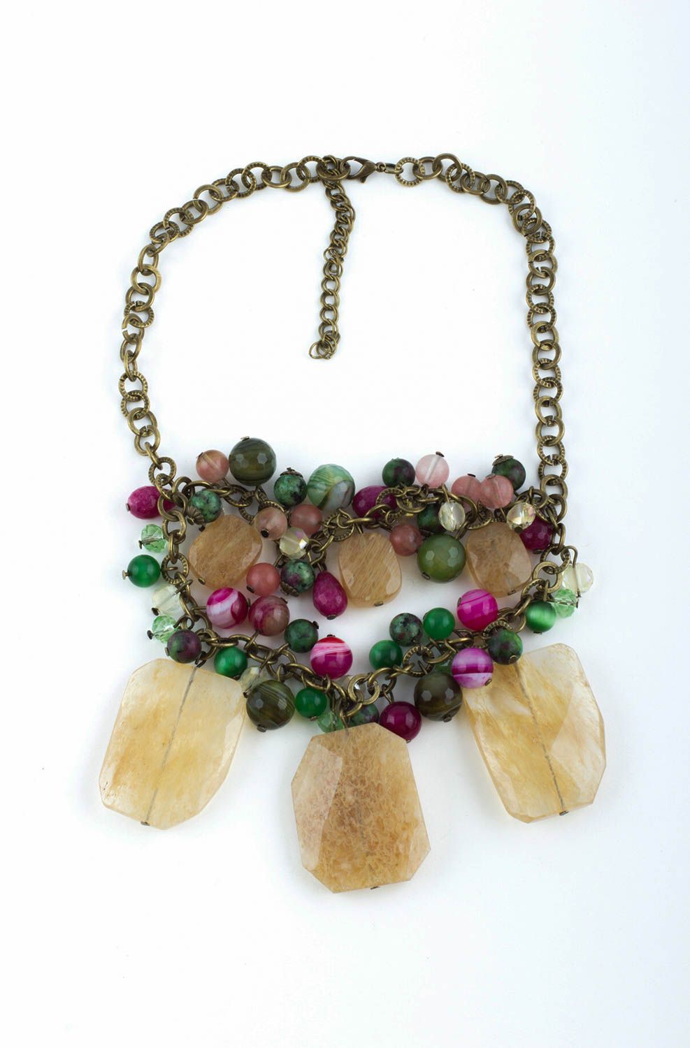 Handmade elegant necklace unusual trendy necklace beautiful jewelry gift photo 3