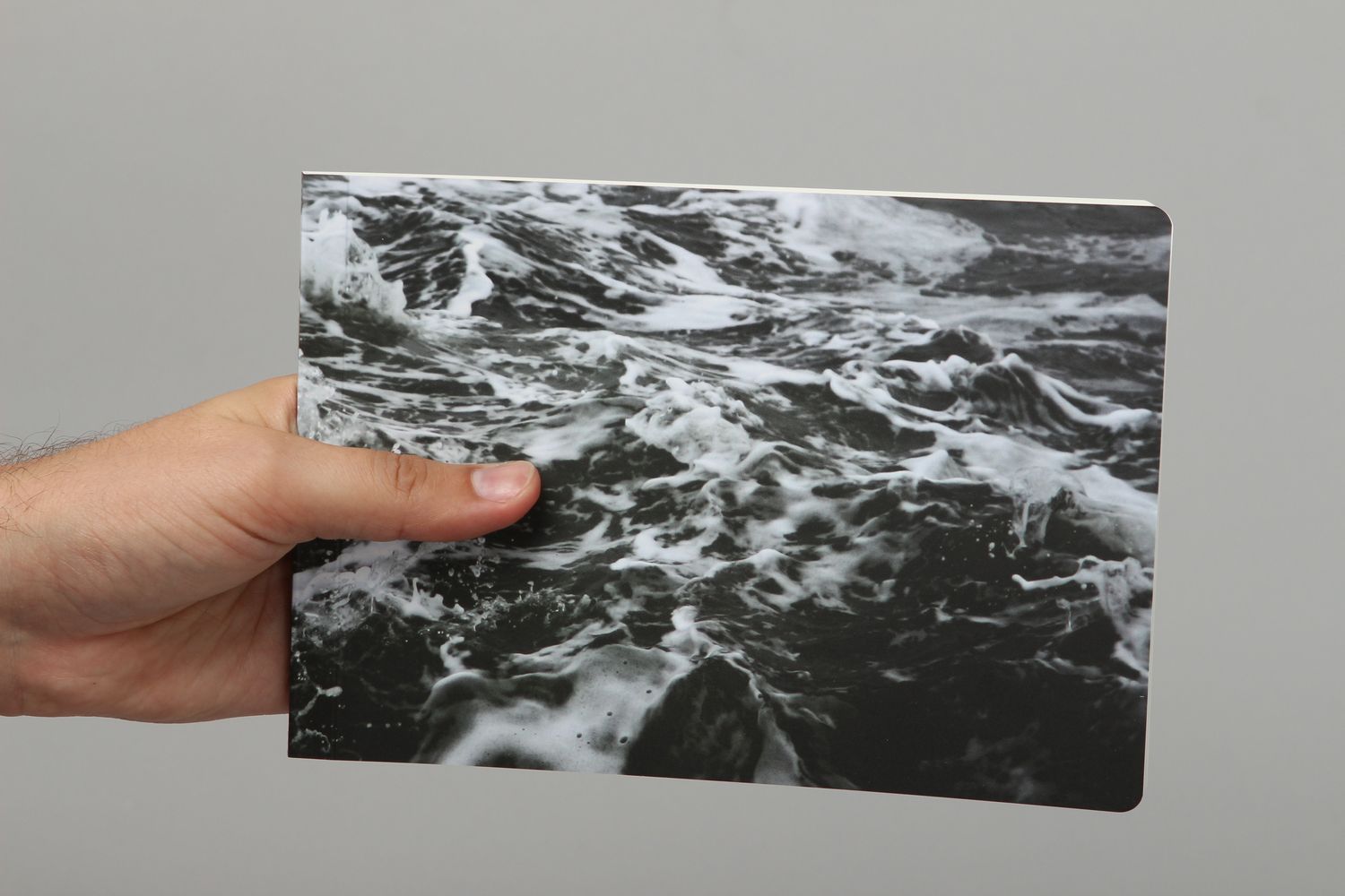 Блокнот ручной работы альбом для рисования скетчбук блокнот море в шторм фото 5