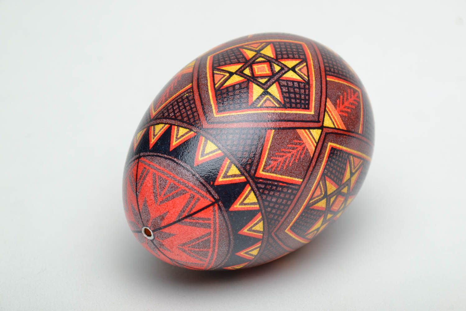 Handmade Easter egg with traditional symbolics photo 4