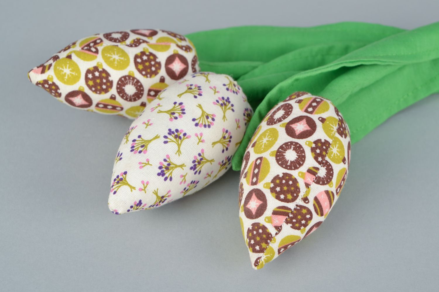 Ramo de flores de tela artificiales Tulipanes foto 4