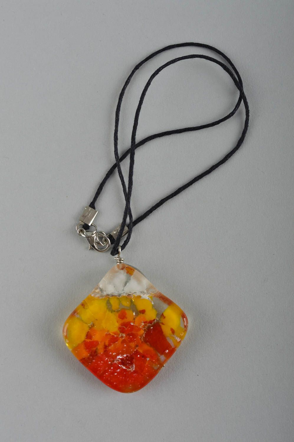 Beautiful handmade glass pendant necklace design fashion accessories gift ideas photo 5