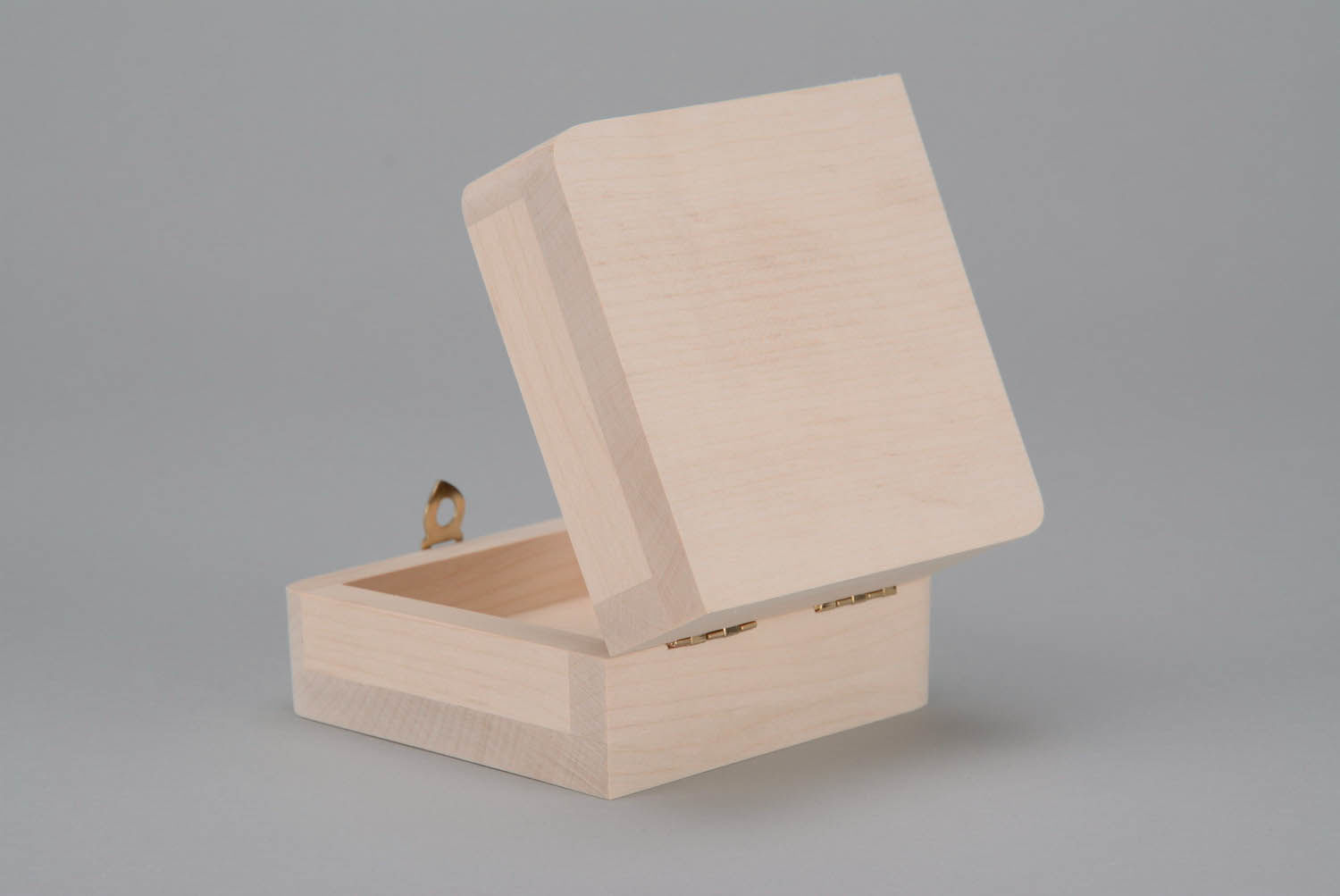Handmade Roh-Holzschatulle für Verzierung  
 foto 5