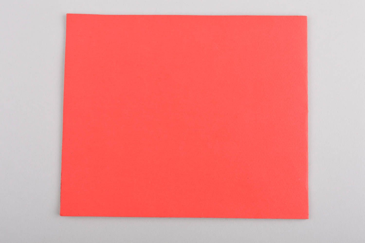 Carte de voeux rouge faite main en papier design original Petit cadeau photo 4