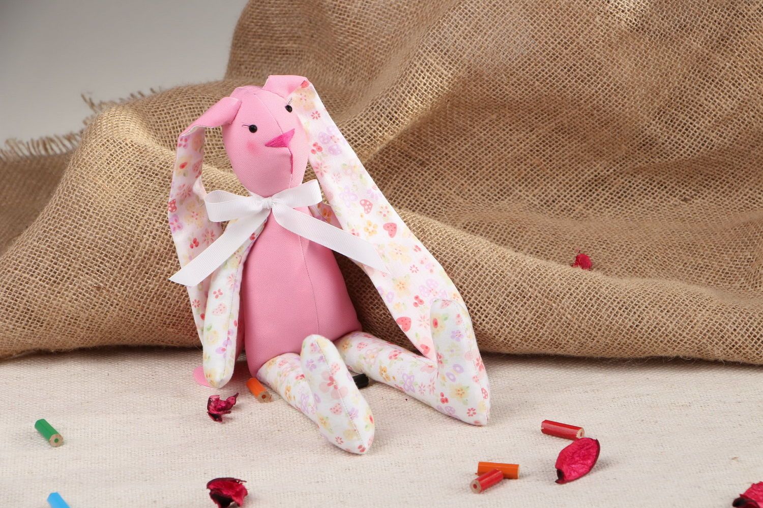 Soft cotton toy Hare photo 1
