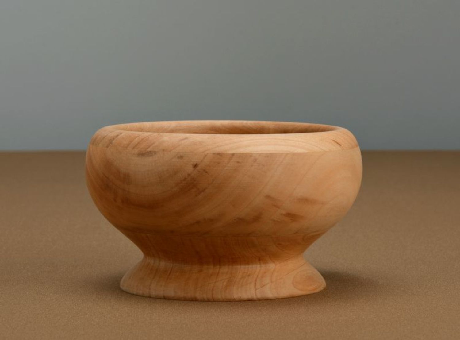 Wooden bowl with glass inner surface photo 3
