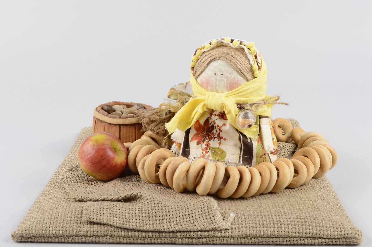 Muñeca de trapo tradicional hecha a mano decoración de hogar regalo original foto 5