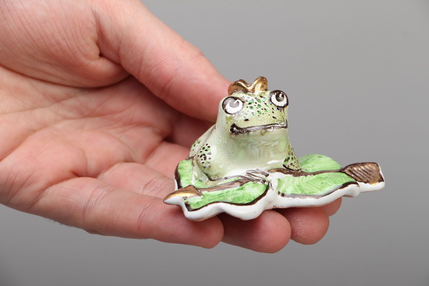 Homemade ceramic statuette The Princess Frog photo 4