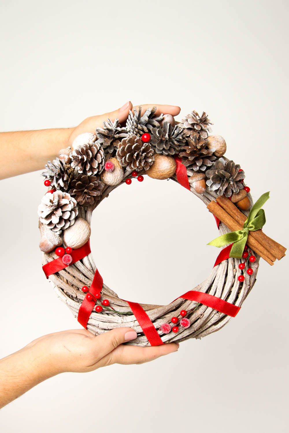 Christmas lovely wreath handmade cute door decor designer home accessories photo 2