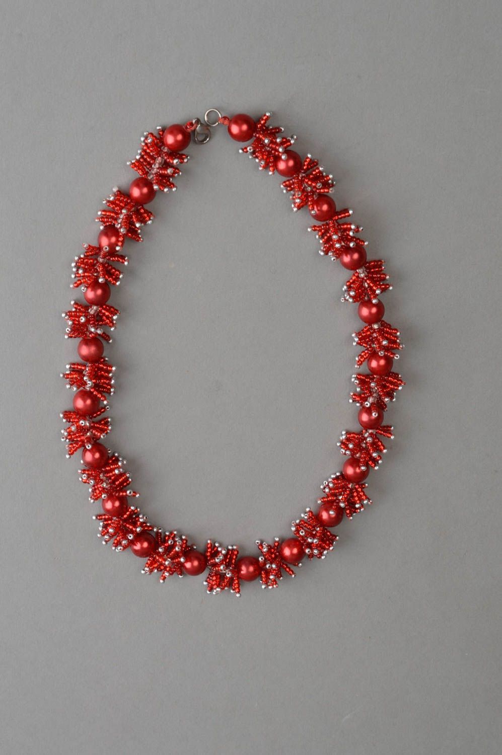 Stylish homemade beaded necklace designer evening jewelry bead weaving ideas photo 2