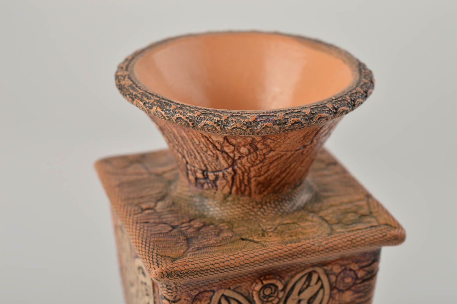 Handgemachte Keramik Blumen Geschenk für Frauen Vase Haus Dekor stilvoll schön foto 3