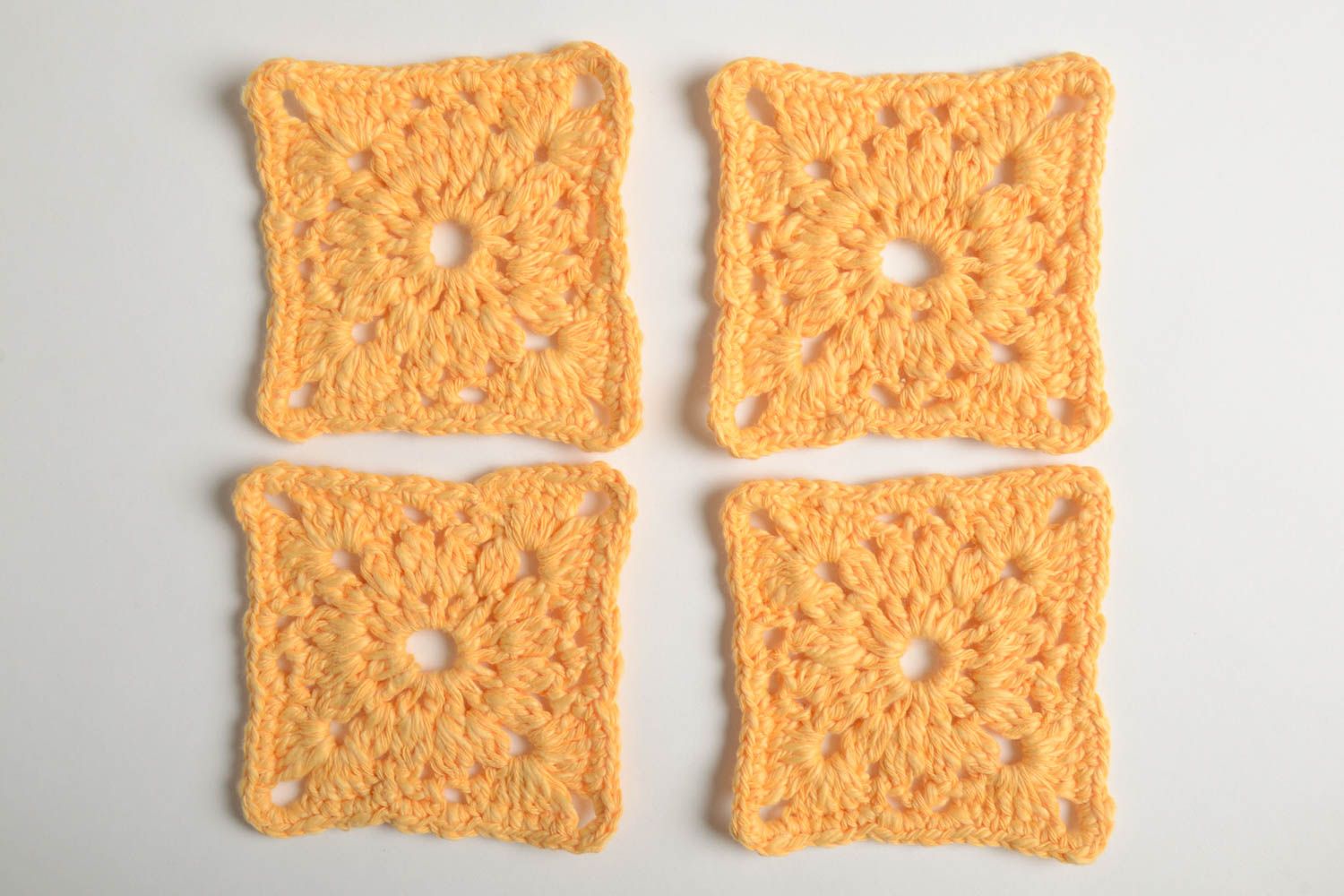 Dessous-de-verre fait main Déco cuisine tricot crochet Accessoires cuisine coton photo 5