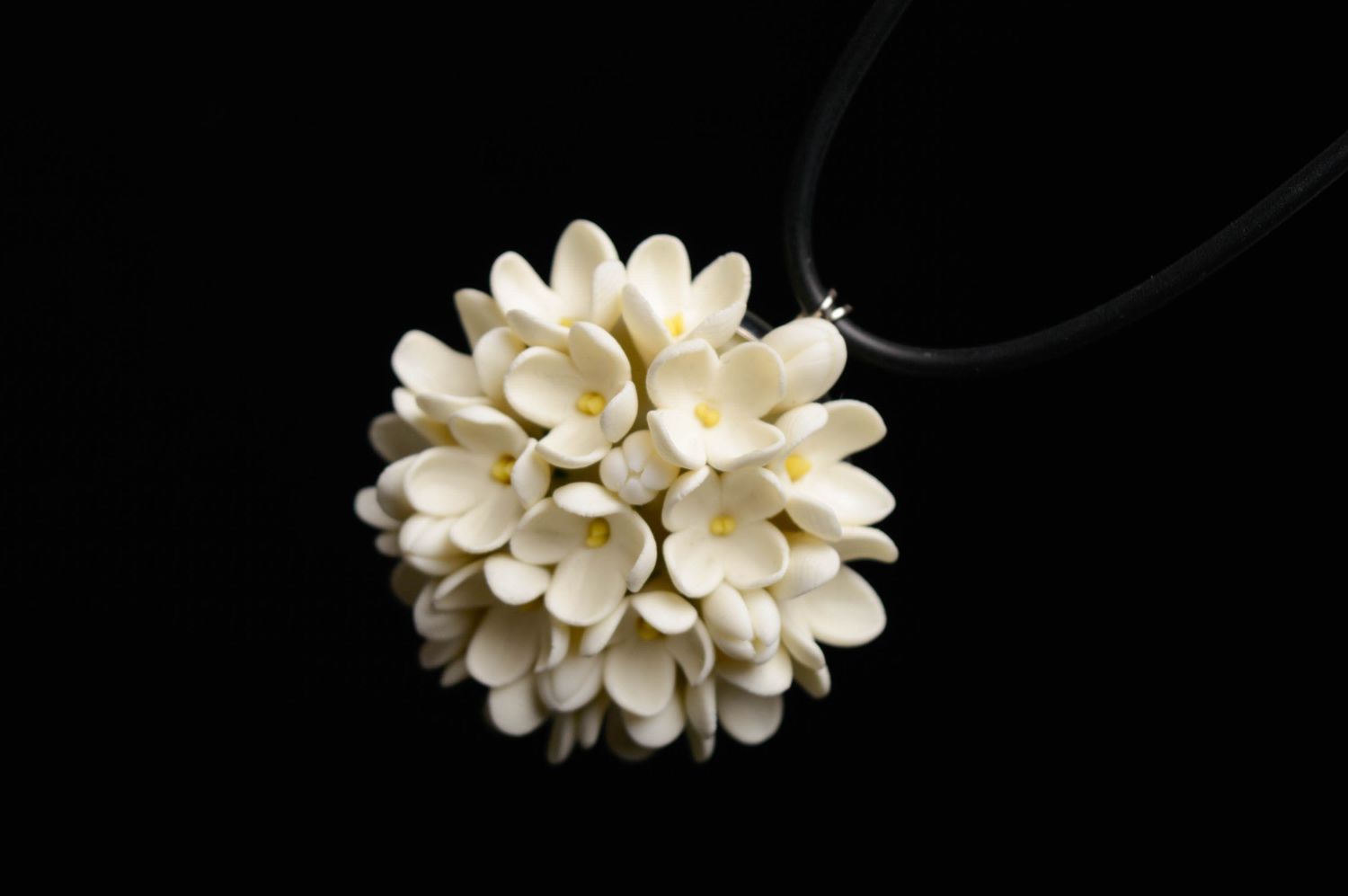 Pendentif en porcelaine froide Bouquet de lilas  photo 4