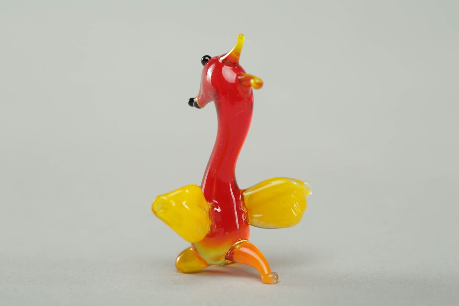 Handmade glass figurine Red Dragon photo 3