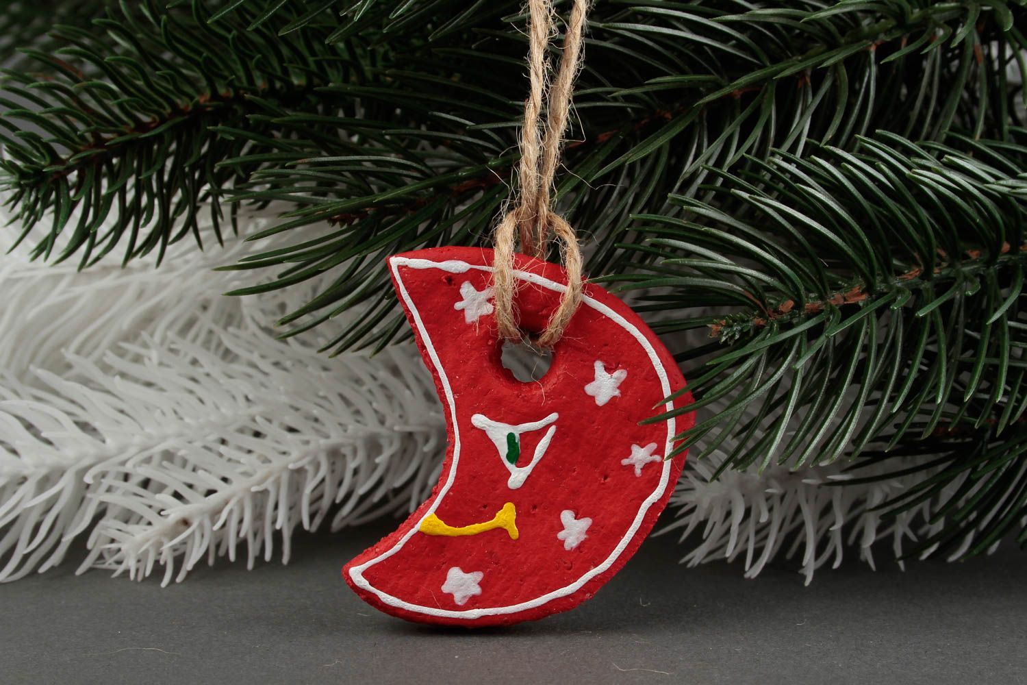 Jouet Noël fait main Suspension décorative Déco maison Décoration pâte à sel photo 1