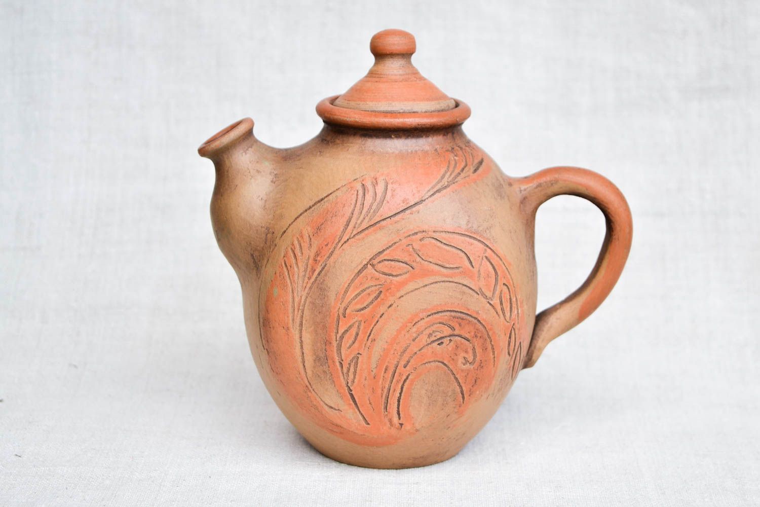 Handmade pottery clay teapot ceramic teapot clay tableware eco friendly dishes photo 3