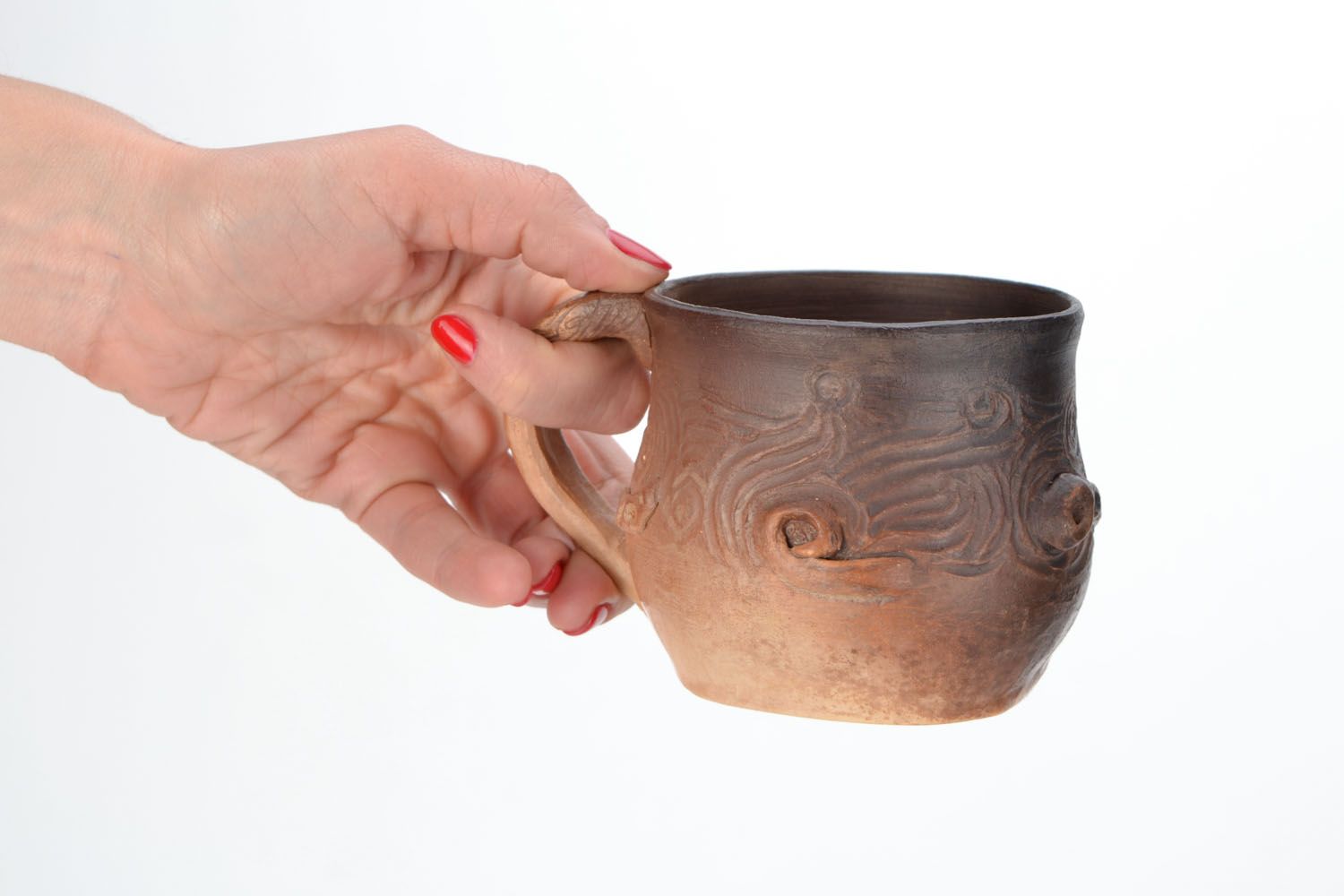 Tasse en céramique faite main originale pratique cuisine ethnique décoration photo 2
