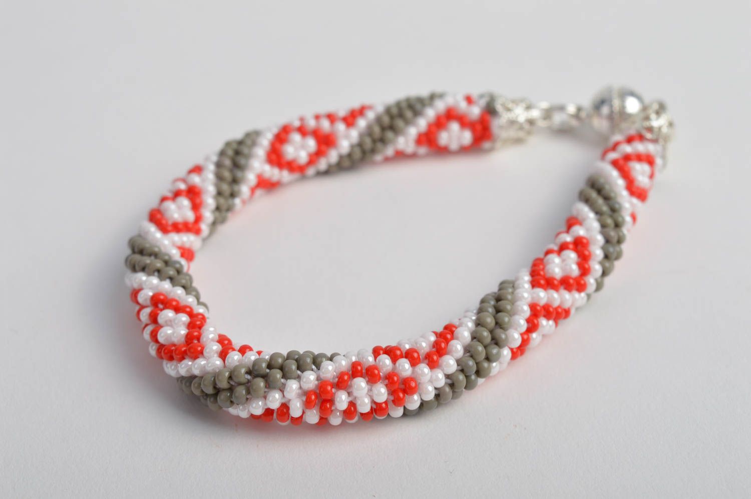 Handmade colorful cord bracelet beaded wrist jewelry stylish designer bracelet photo 4