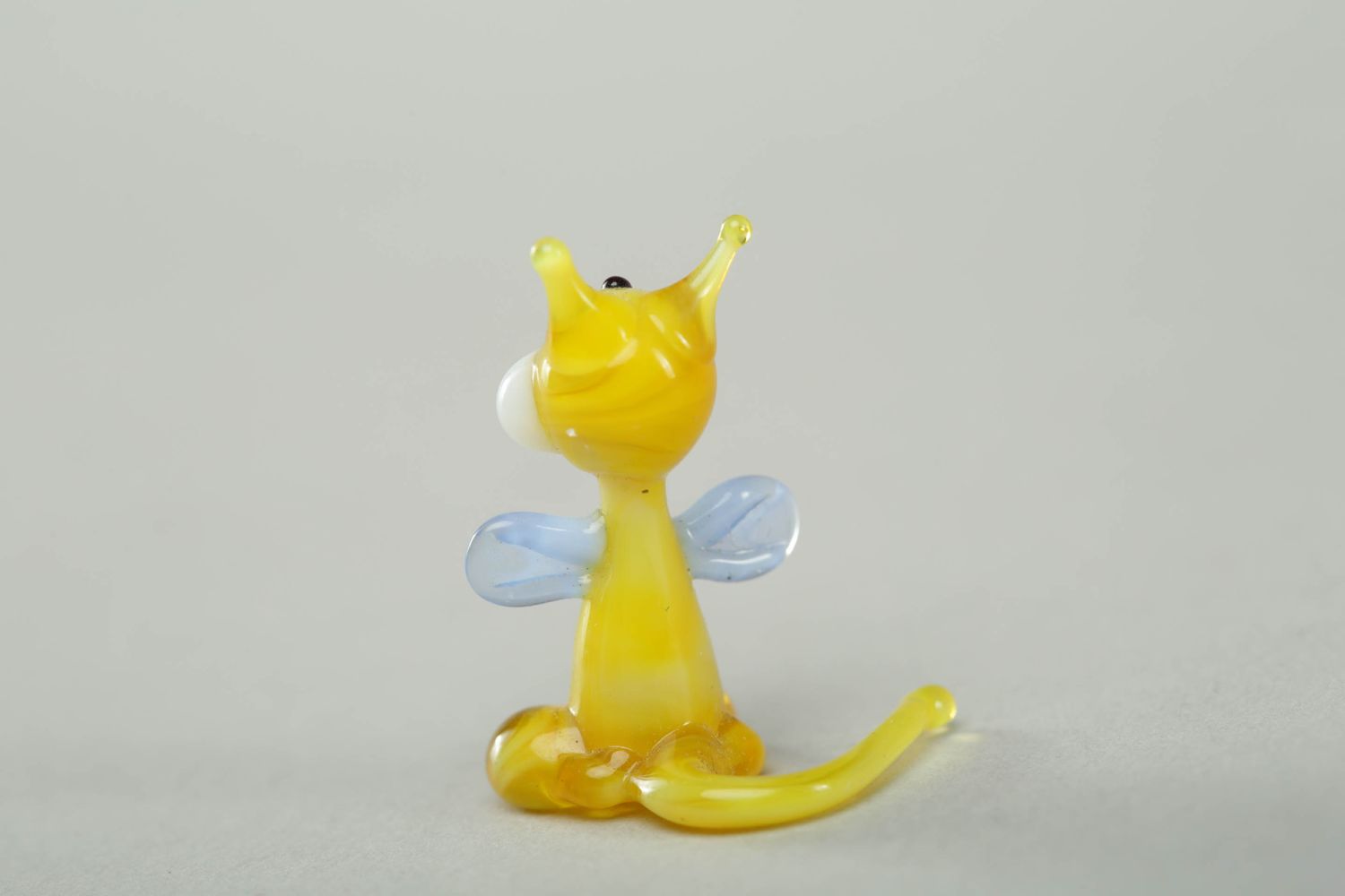 Handmade glass statuette Cat photo 3