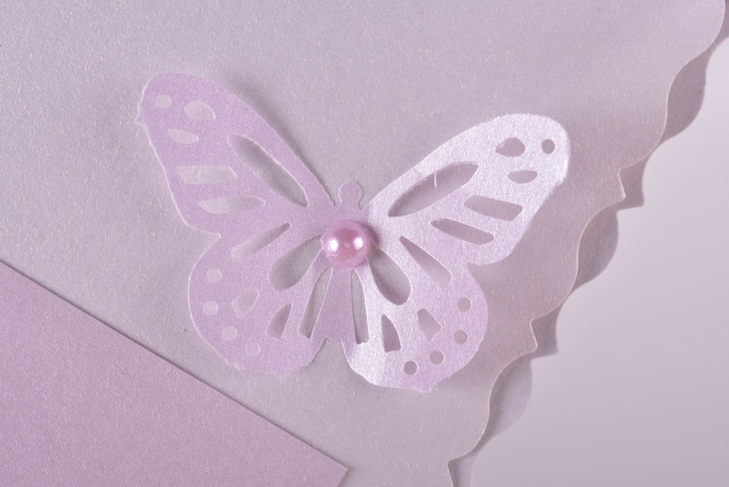 Handmade ausgefallenes Geschenk Scrapbooking Karte schöne Grußkarte violett foto 3