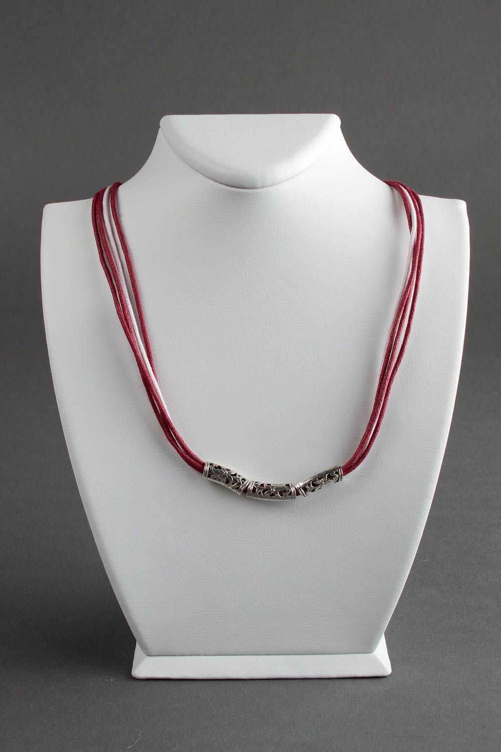 Handmade thread necklace elegant necklace fashion bijouterie summer necklace photo 1